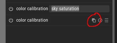 A screenshot showing how to duplicate and rename a module instance.