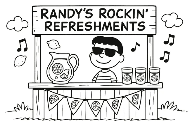 Me at my lemonade stand